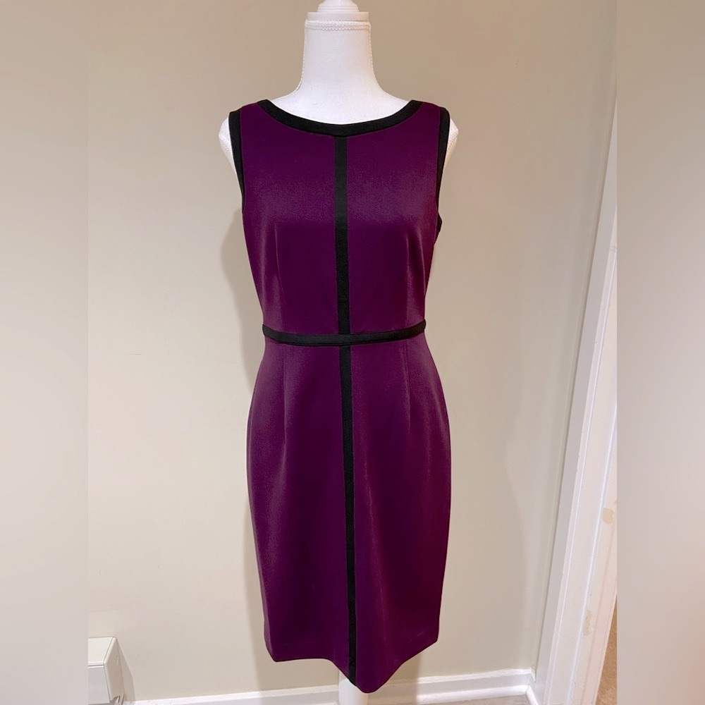 Calvin Klein Deep Purple Midi Dress